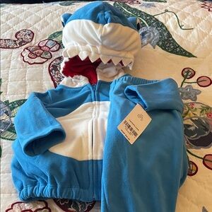 NWT Blue Shark Outfit for Kids Size 6-9 Months Jacket & Matching Pants Carter’s